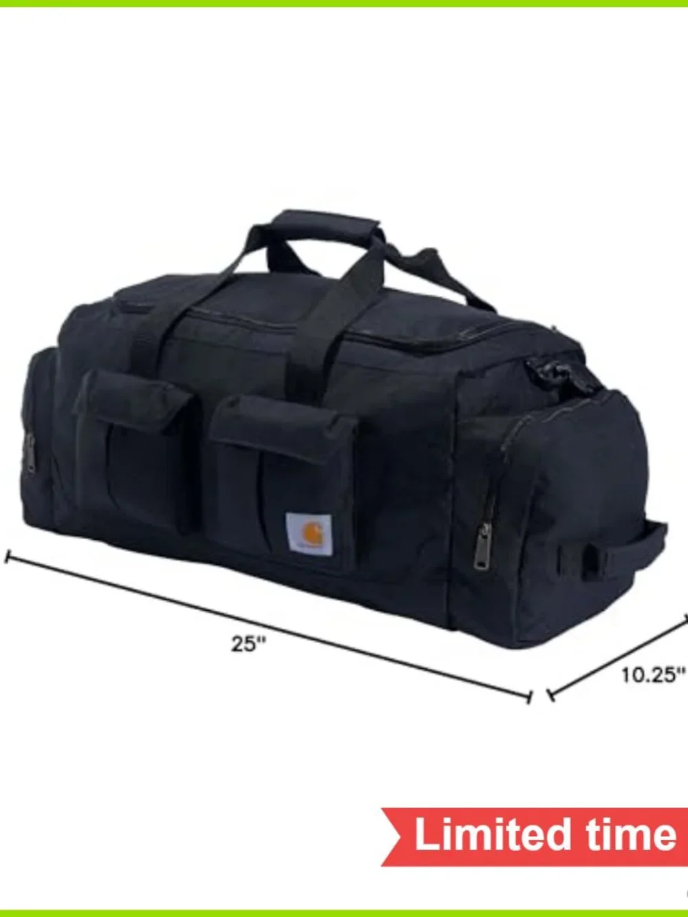 Carhartt Utility 40L Pocketed Duffel Black